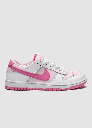 Кросівки жіночі  nike dunk low playful pink/white