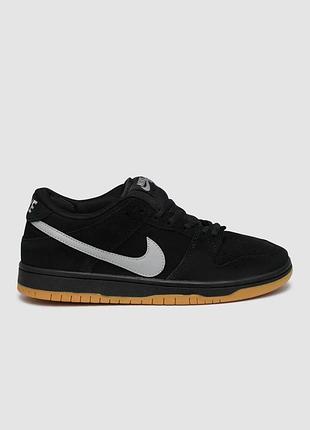 Кроссовки мужские nike sb dunk low pro black grey