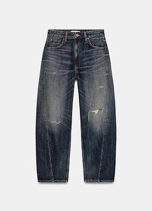 Джинсы zara baggy m/l, l, xl 2569/040/407 3