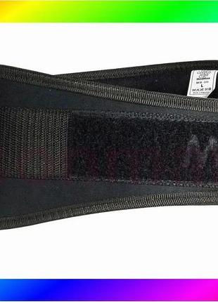 Bs пояс для тяжелой best mix атлетики madmax mfb-313 body conform неопреновый black xl bas77/n