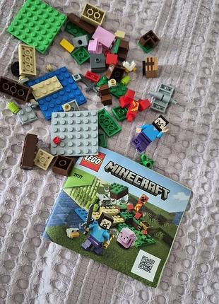 Lego minecraft 21177 засада кріпера