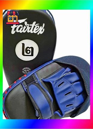 Bs лапы боксерские fairtex best mix fmv12 black/blue bas77/n