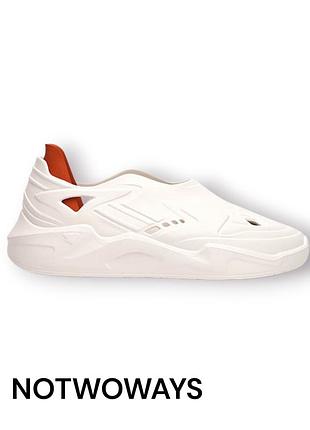 Кроссовки-слипоны notwoways foams white orange