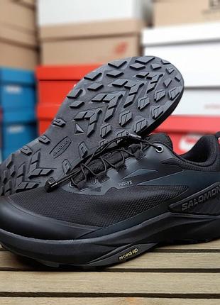 Зимние мужские кроссовки salomon genesis gore-tex winter termo black саломон черного цвета термо