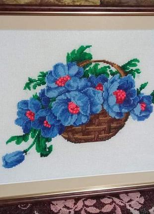Картина крокуси