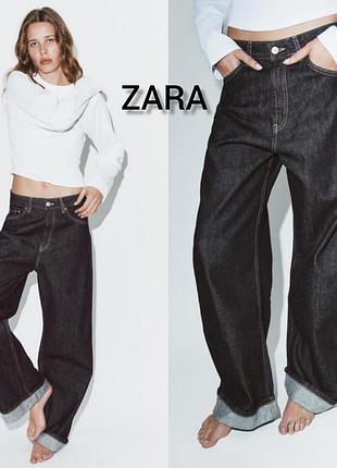 Джинсы zara xs, s, l, xl 32, 40, 42 размера джинсы zara baggy fold up