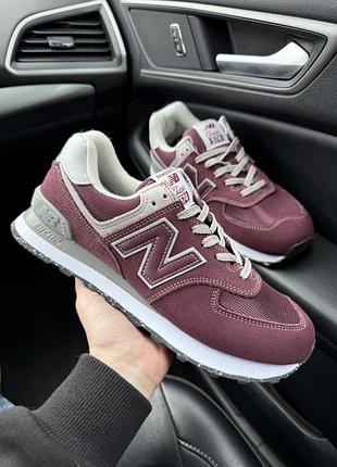 New balance 574 burgundy