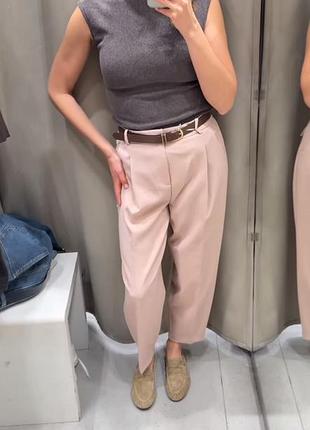 Штани баггі банани zara висока посадка