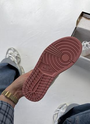 Air jordan 1 low se sail pink 4