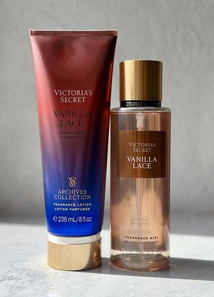 Набір спрей / міст та лосьйон victoria's secret vanilla lace