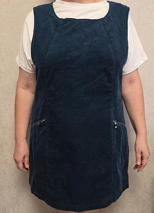 Стильний вельветовий сарафан m&co р.20(3xl–4xl)