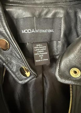 Кожаная куртка moda international 4