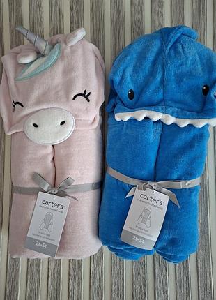 Новое детское полотенце пончо carter's с капюшоном, 2t-5t