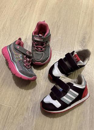 Детские кроссовки adidas skechers.