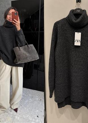 Светр довгий zara 2