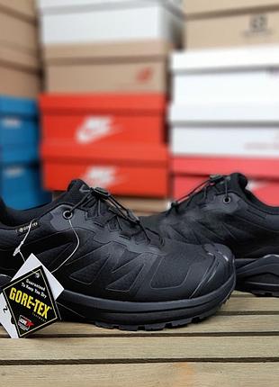 Зимние мужские кроссовки salomon x-adventure 1977x black winter termo саломон черного цвета термо