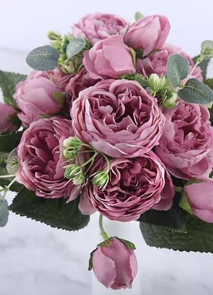 Букет набор цветок пиона искусственный букет интерьерный