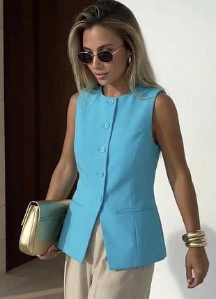 Новий блакитний  жіночий жилет від бренду primark