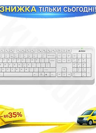 Ku беспроводной комплект a4tech universal fit клавиатура и мышь white grey для компьютера офисный набо uni2l_k
