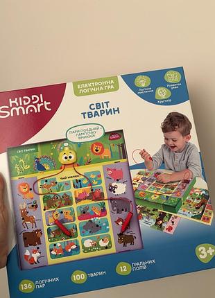 Настільна гра kiddi smart вікторина світ тварин s2