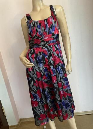 Фірмова якісна сукня в квіти/ m- l/ brend monsoon