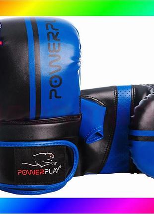 Bs снарядные перчатки powerplay best mix 3025 черно-синие s bas77/n