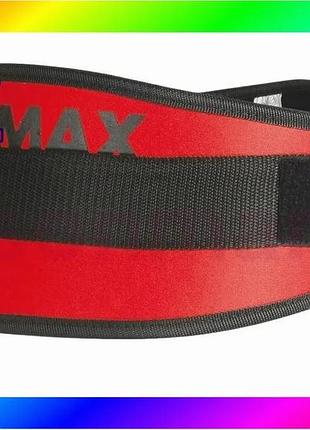 Bs пояс для тяжелой best mix атлетики madmax mfb-421 simply the best неопреновый red xs bas77/n