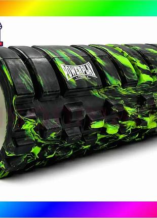 Bs массажный ролик (роллер) best mix powerplay 4025 massage roller черно-зеленый (33x14см.) bas77/n