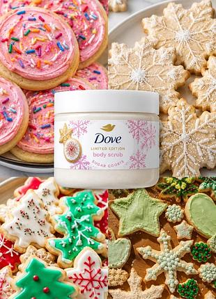 Скраб для тіла dove holiday treats sugar cookie sprinkle