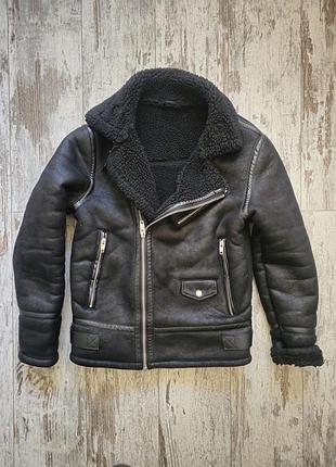 Zara дубленка, косуха. 2