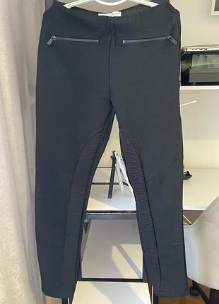Круті чорні стрейчеві штани zara для дівчинки підлітка туреччина