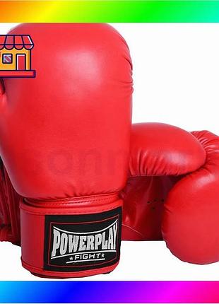 Bs боксерські рукавиці powerplay best mix 3004 classic червоні 10 унцій bas77/n