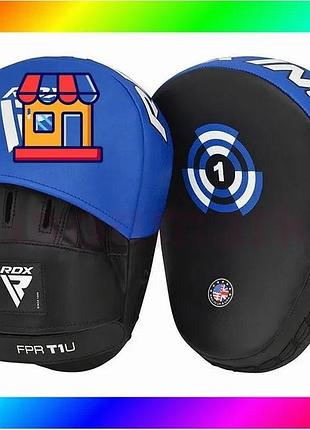 Bs лапи боксерські rdx best mix t1 curved blue/black bas77/n