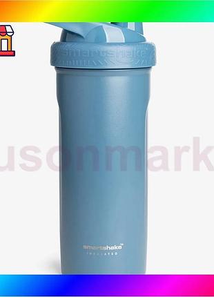 Bs шейкер спортивный smartshake best mix металлический insulated steel 750ml blue bas77/n