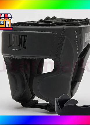 Bs боксерский шлем leone best mix cs435 black edition m (капа в комплекте) bas77/n
