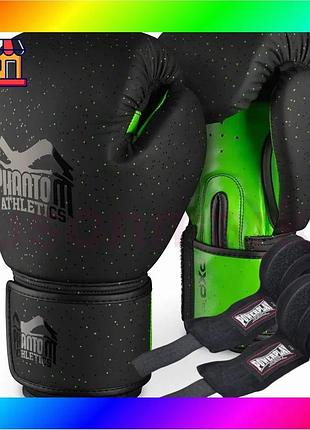 Bs боксерські рукавиці phantom best mix galaxy black 10 унцій (бинти 4м. в подарунок) bas77/n