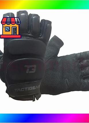 Bs рукавички шкіряні без best mix пальців ps-8801 black l bas77/n