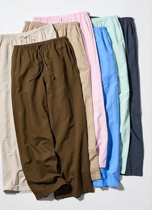 Льняные штанишки uniqlo 6
