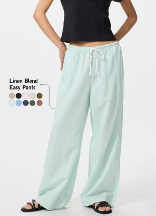 Льняные штанишки uniqlo