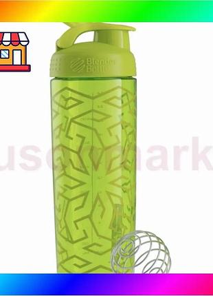 Bs шейкер blenderbottle sportmixer best mix signature sleek 28oz/820ml green zen gala bas77/n