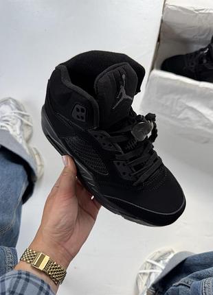 Nike air jordan 5 retro black cat 2