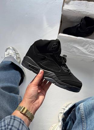 Nike air jordan 5 retro black cat