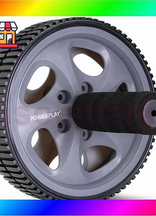 Bs колесо для пресса best mix powerplay pp-4345 exercise wheel (d16.5cm.) серое bas77/n