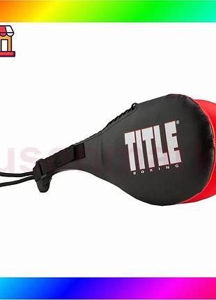 Bs ракетка для таеквондо best mix (хлопушка) title boxing duo target training paddle black/red bas77/n