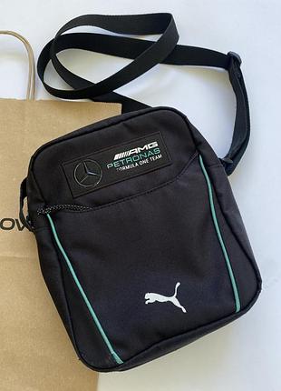 Сумка мессенджер кросс-боди puma mercedes-amg petronas f1 portable bag оригинал