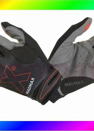 Bs рукавички для фітнесу best mix madmax mxg-103 x gloves black/grey m bas77/n