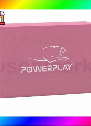 Bs блок для йоги best mix powerplay 4006 yoga brick рожевий bas77/n