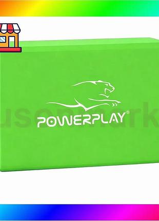Bs блок для йоги best mix powerplay 4006 yoga brick м'ятний bas77/n