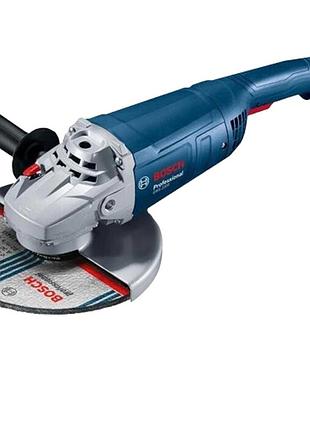 Угловая шлифмашина bosch professional gws 2200 для дисков 180 мм 8500 об/мин синяя