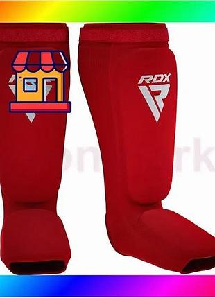 Bs защита голени и best mix стопы rdx shin instep foam red/white xl bas77/n